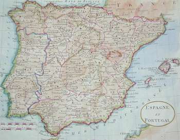 Spagna e Portogalllo 1750 ca.