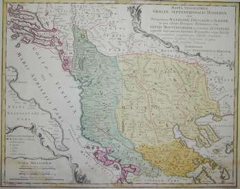 Grecia sett., Macedonia, Montenegro, Albania 1770
