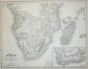 Africa Meridionale e Madagascar 1850