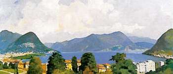 Lago di Lugano dal Parco Tassino