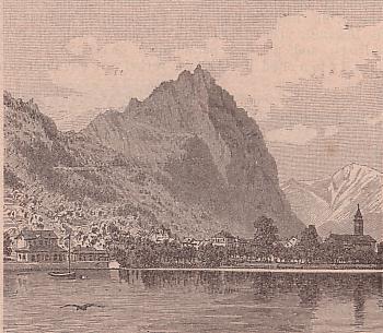 Melide e il Monte San Salvatore 1890