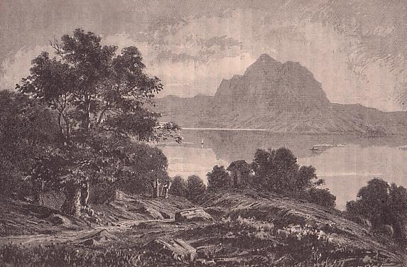 Lago di Lugano e il Monte San Salvatore 1882