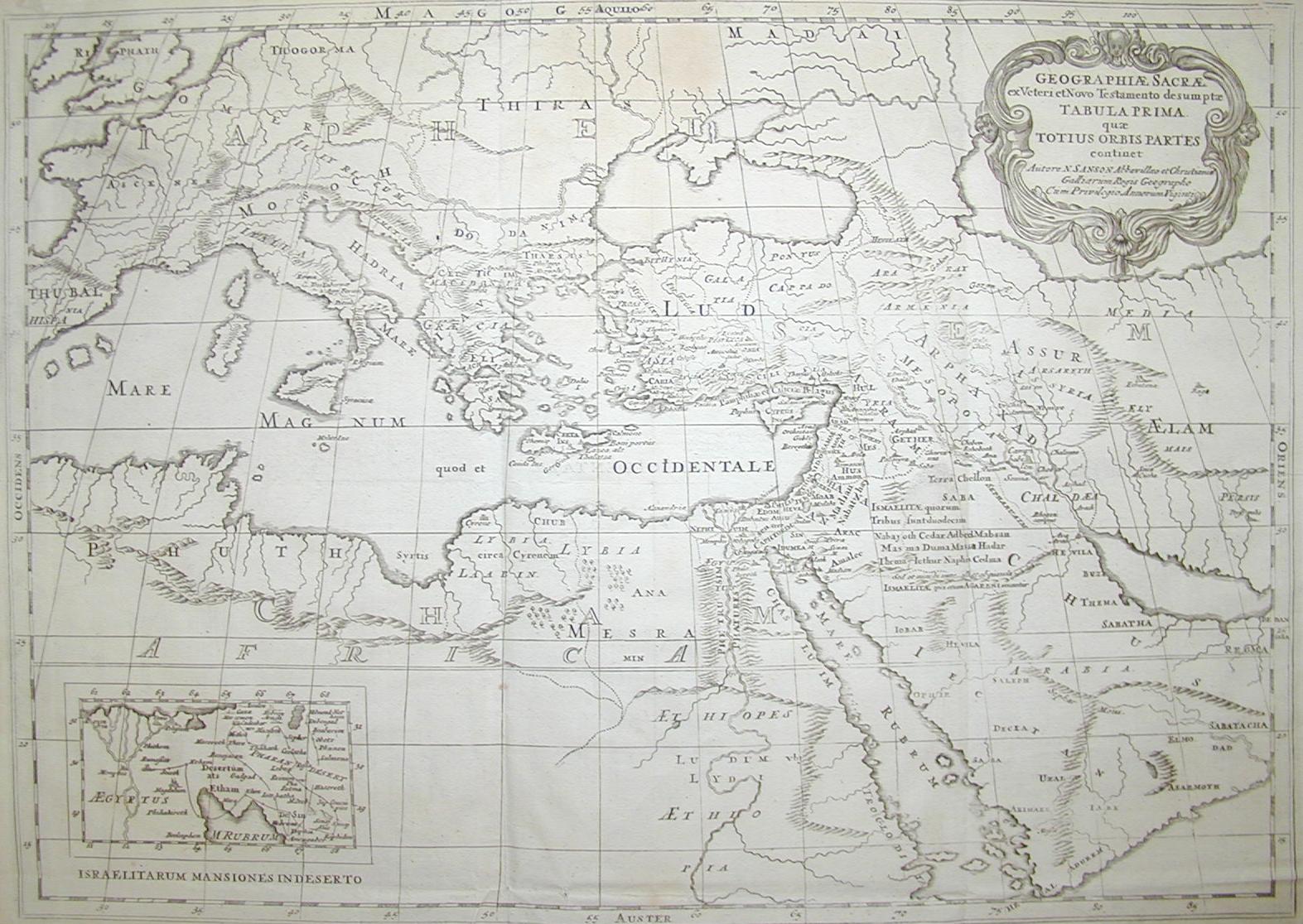 Geografia Sacra del vecchio e nuovo Testamento 1700