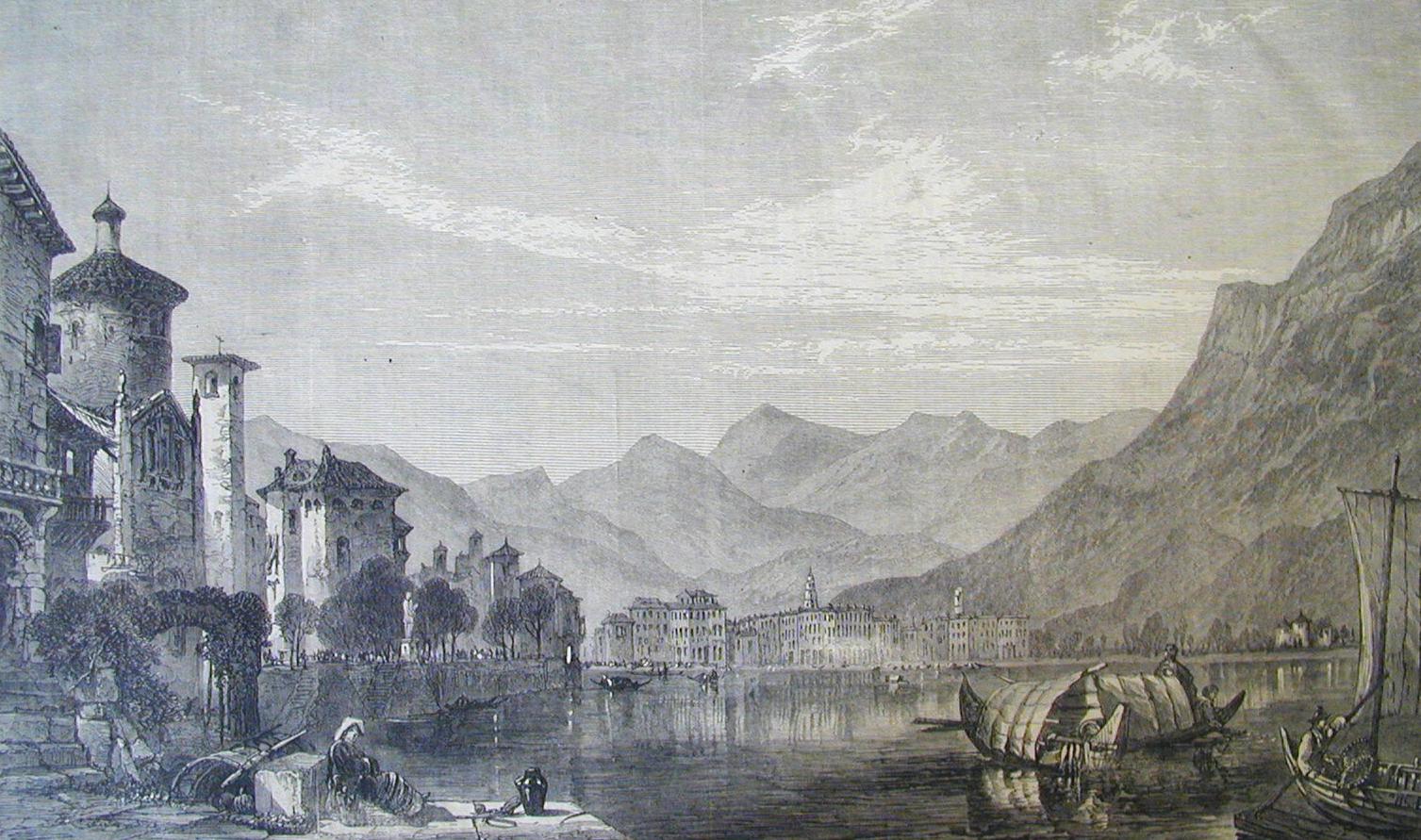 Lugano dal lago 1865