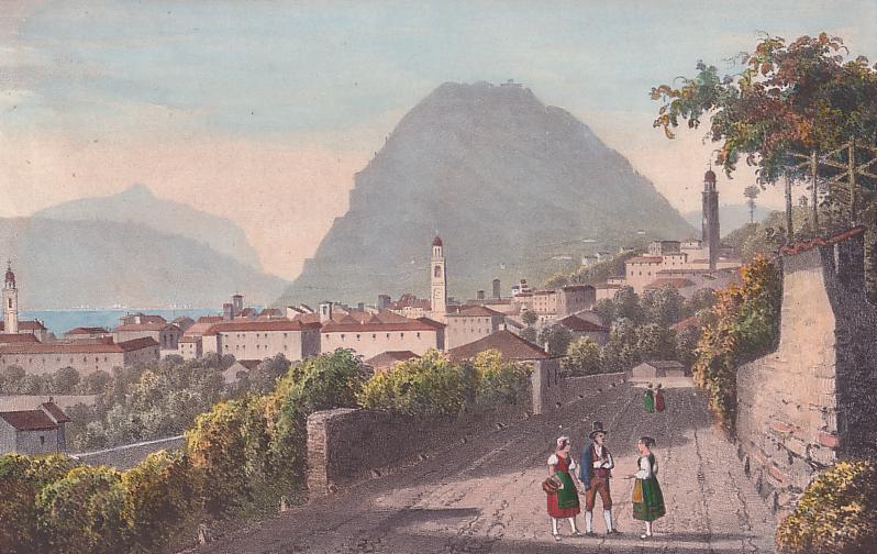 Lugano da settentrione 1838