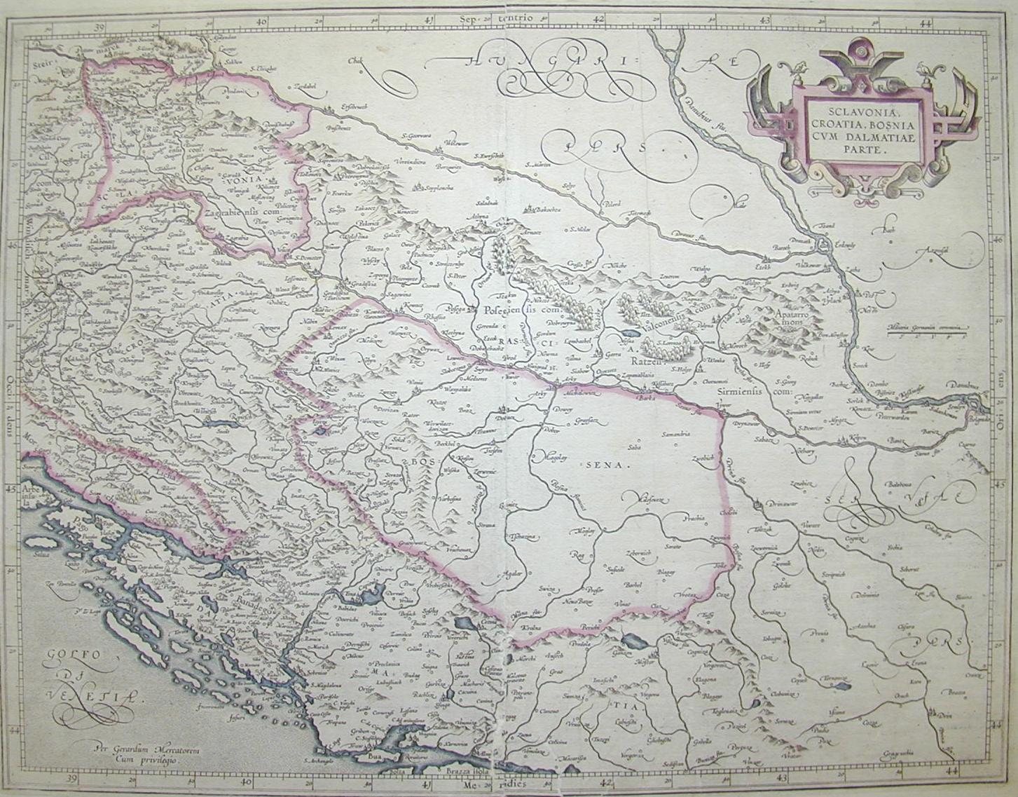 Slavonia, Croazia, Bosnia 1580