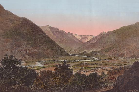 Monte Ceneri verso Bellinzona 1885
