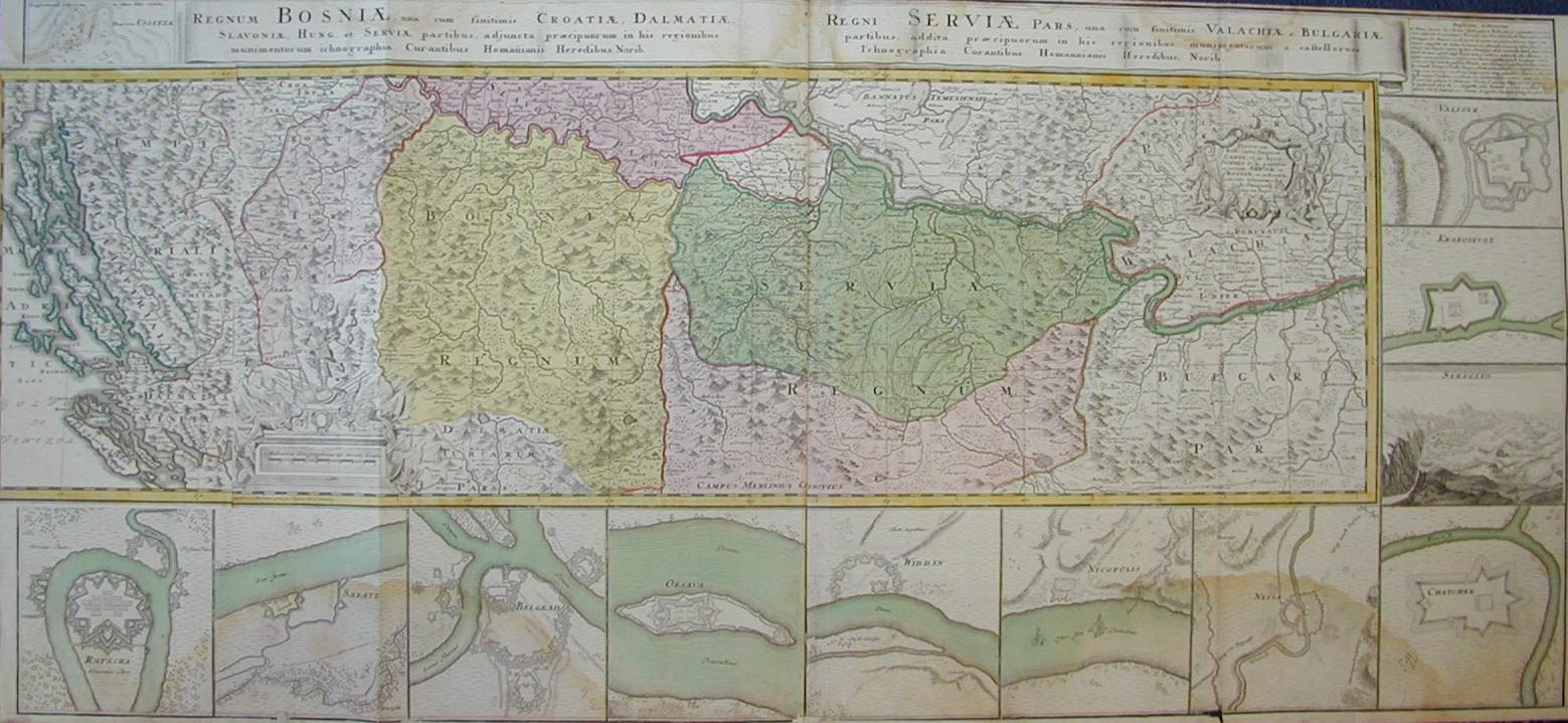 Regno di Bosnia, Croazia, Dalmazia, Romania, Bulgaria 1750