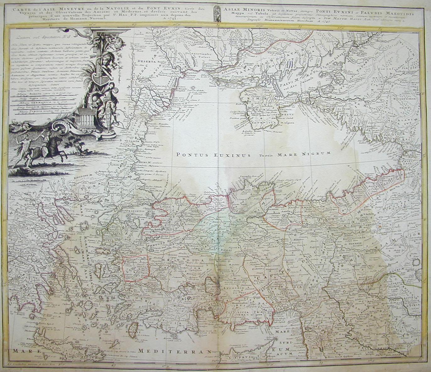 Turchia e Asia Minore 1743