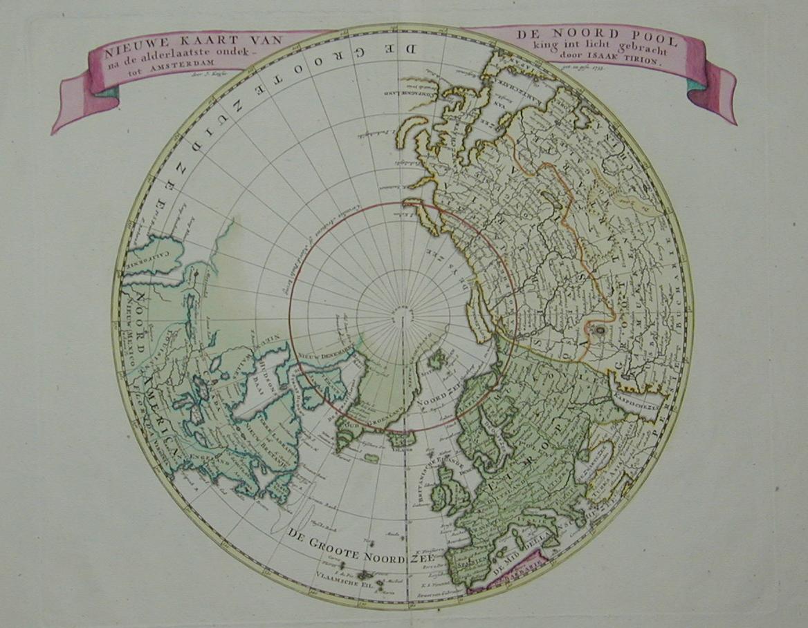 Nuova carta del Polo Nord e del Globo 1735
