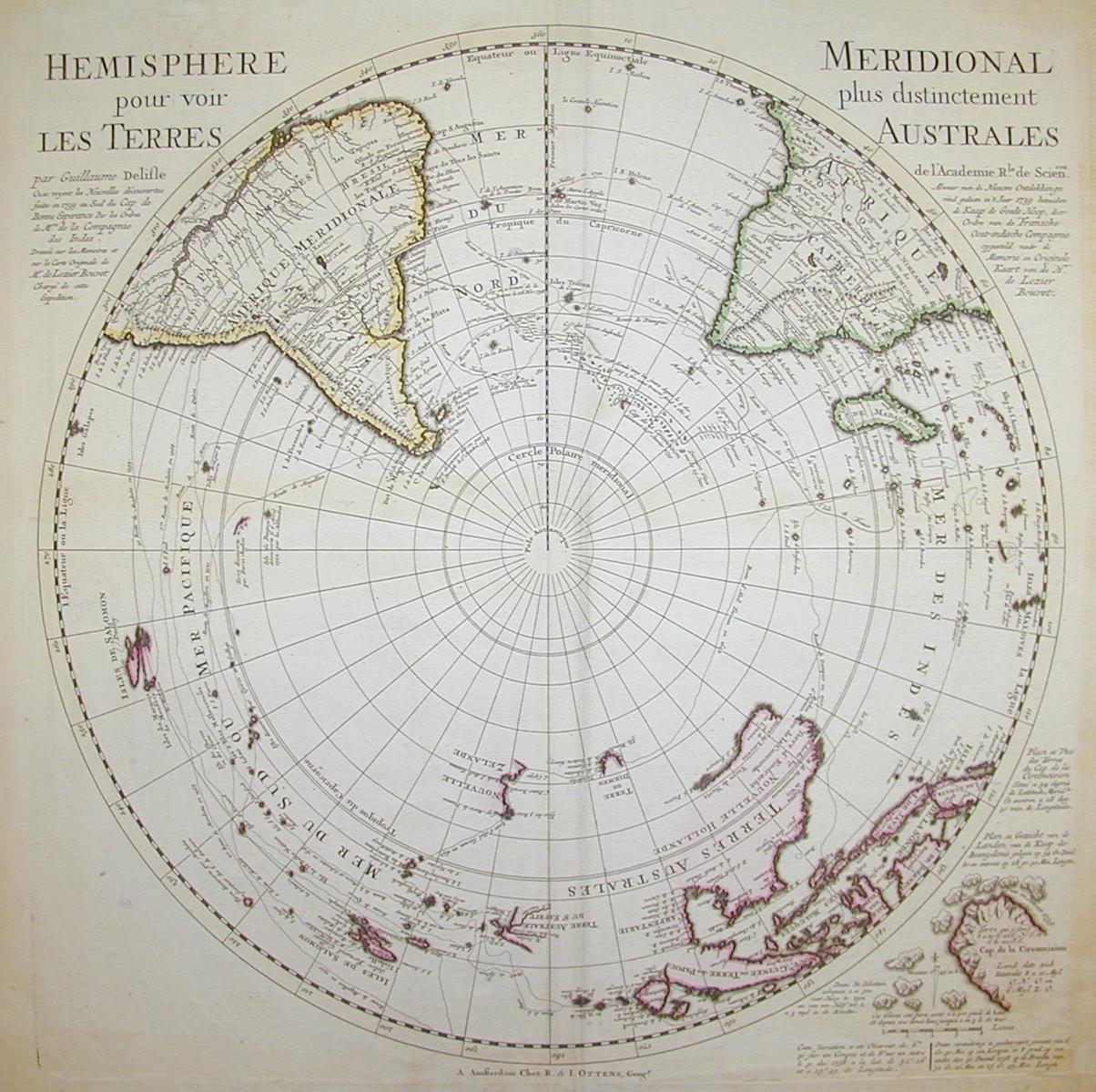 Emisfero Meridionale e Terre Australi 1739