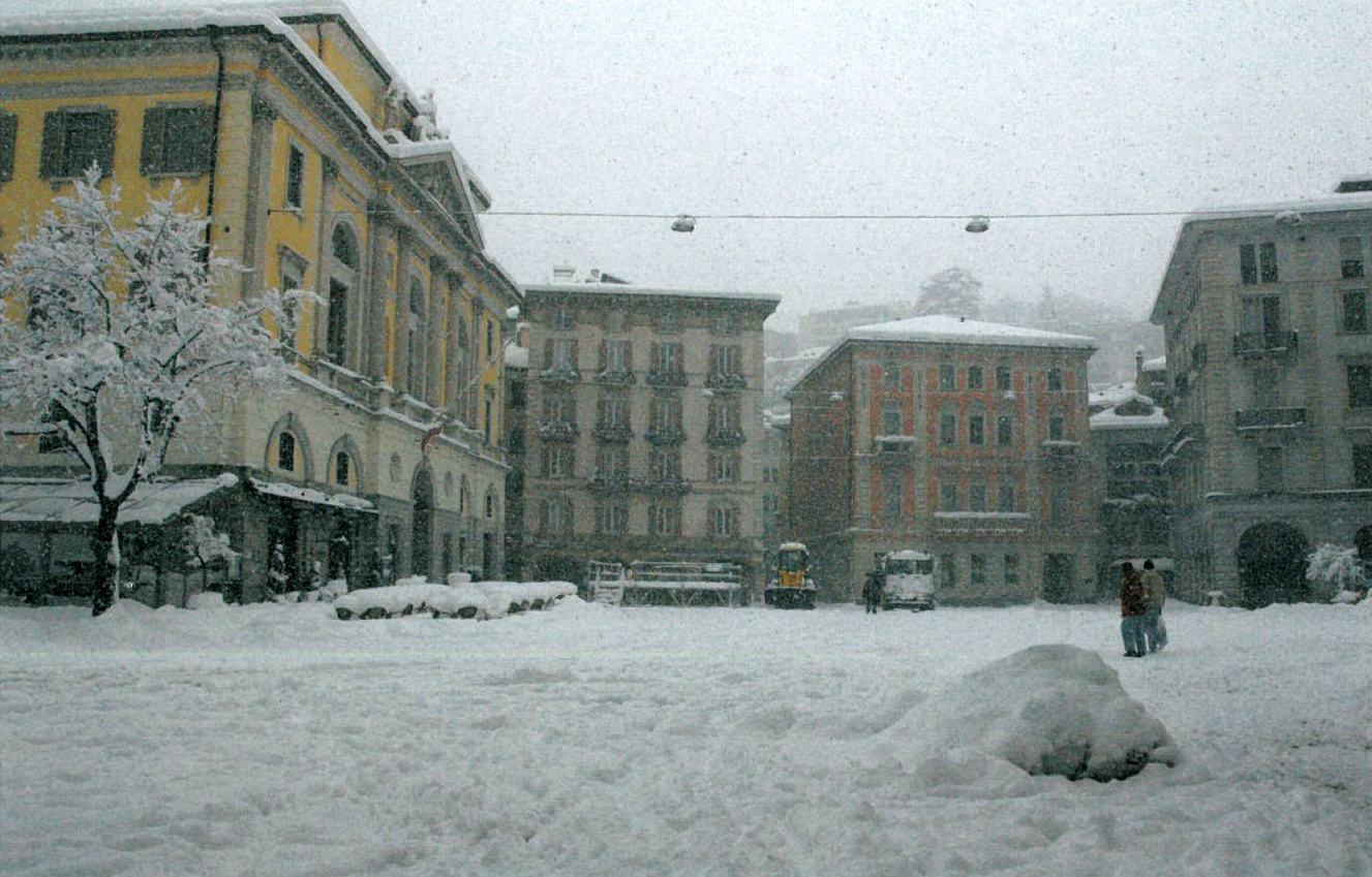 Nevicata a Lugano