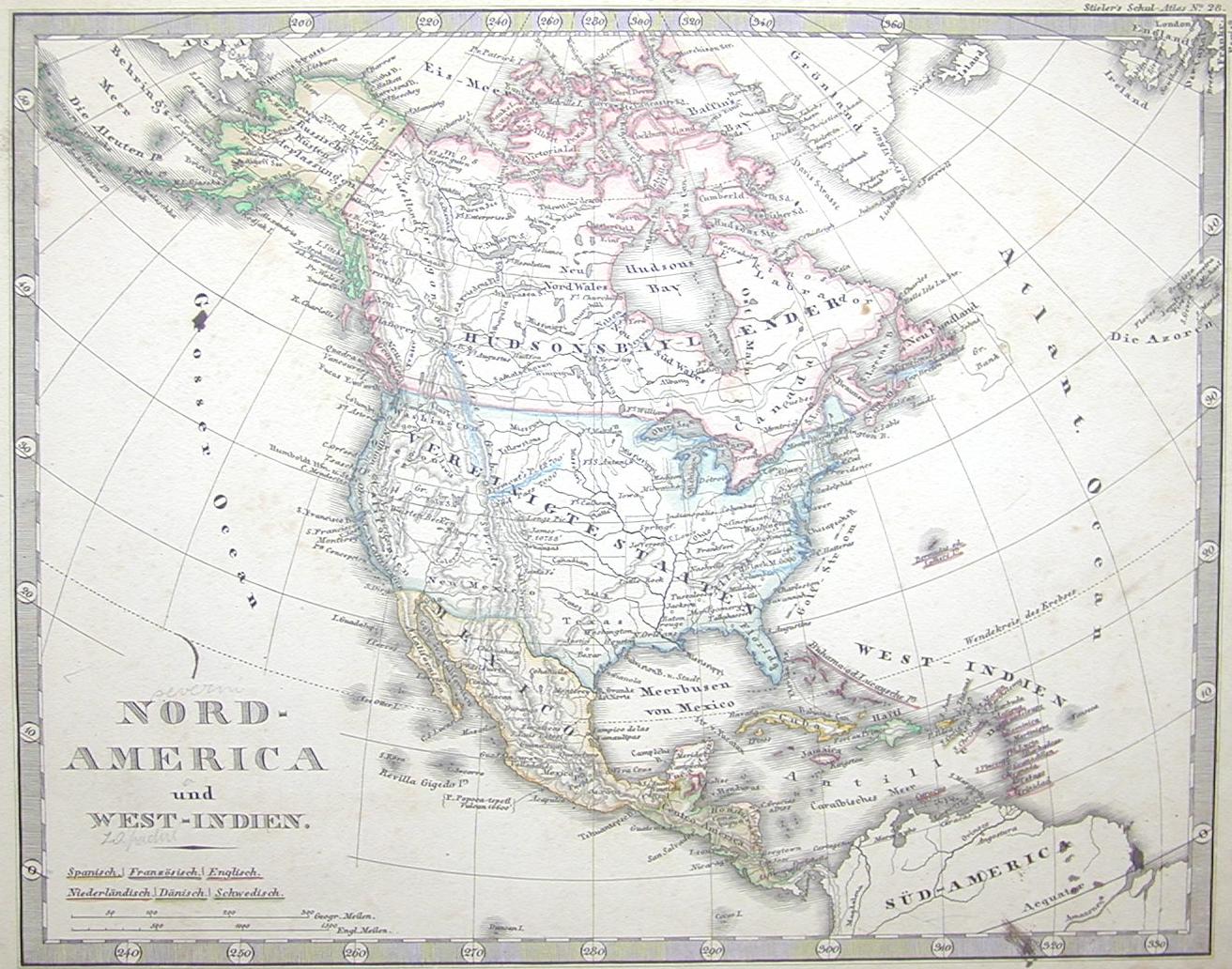Nord America e Indie Occidentali 1830