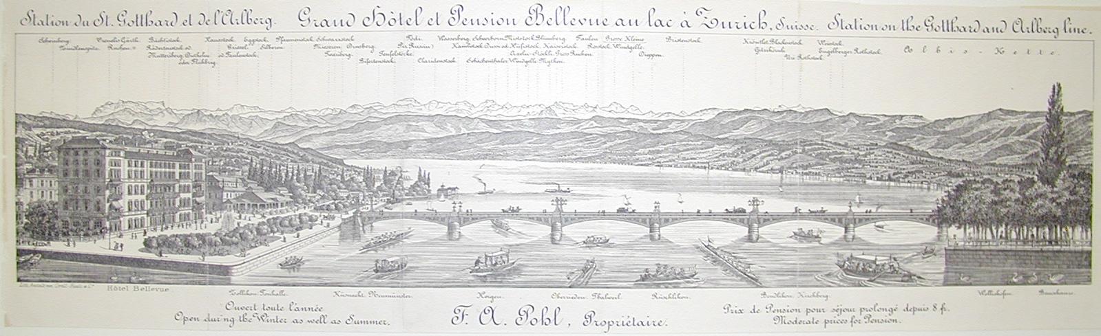 Visione di Zurigo 1850 ca.