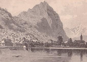 Melide lago di Lugano 1886