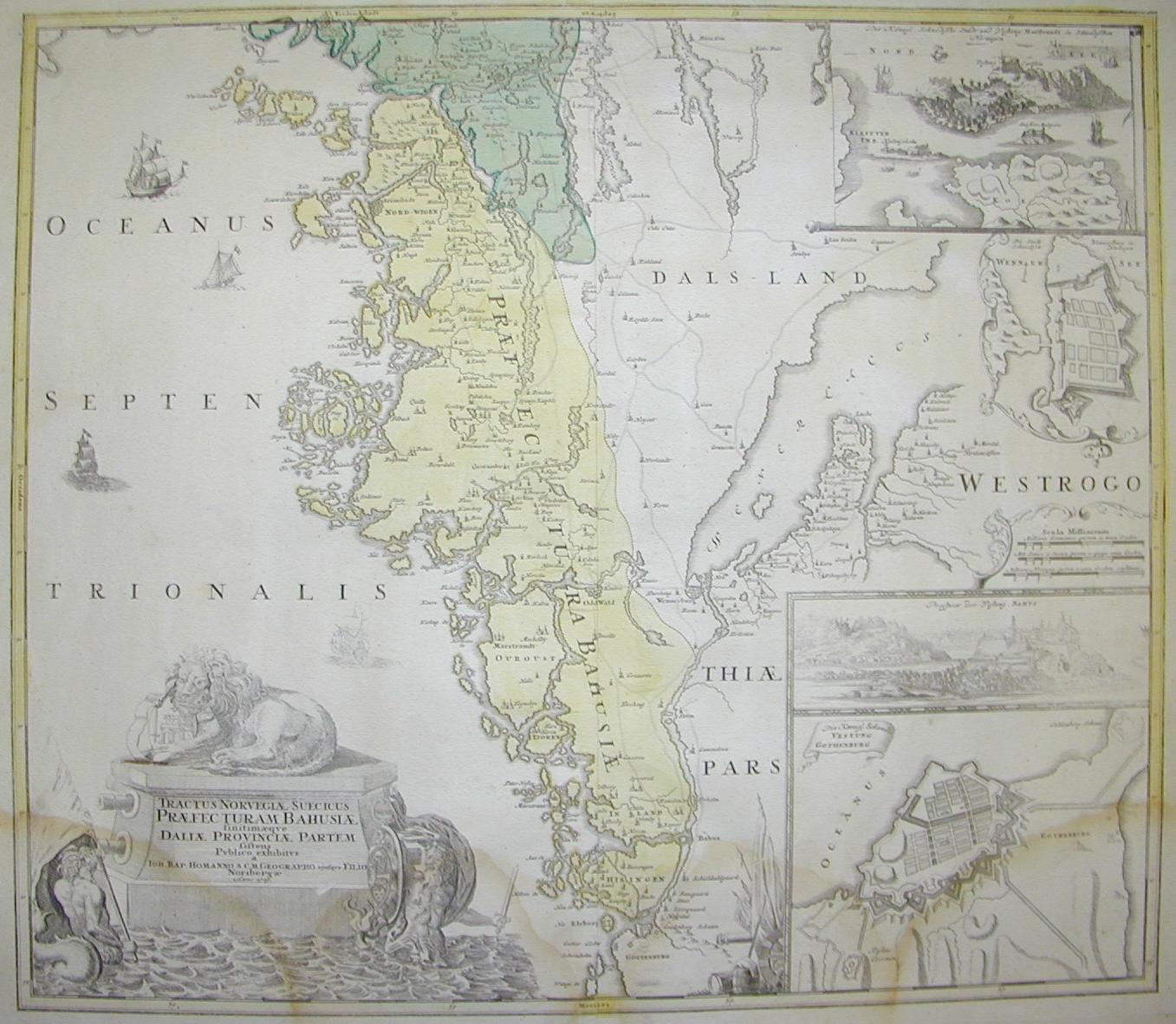 Norvegia con porti di Göteborg 1729