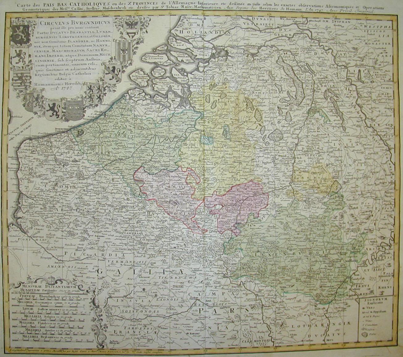 Paesi Bassi cattolici (Belgio, Olanda, Lussemburgo) 1747