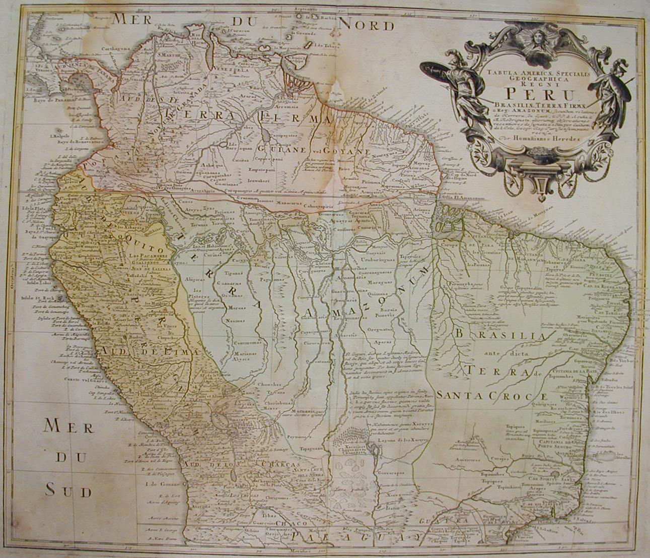 Peru' e Brasile 1750